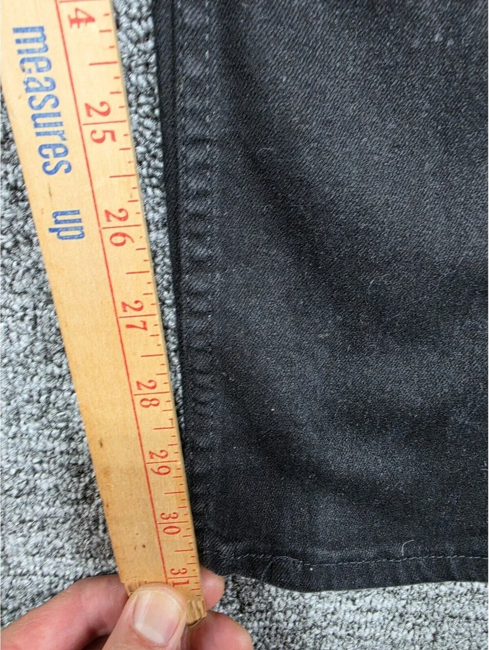Denizen from Levi's Men's Slim Fit Black Dark Wash Denim Jeans Stretch 5-Pocket